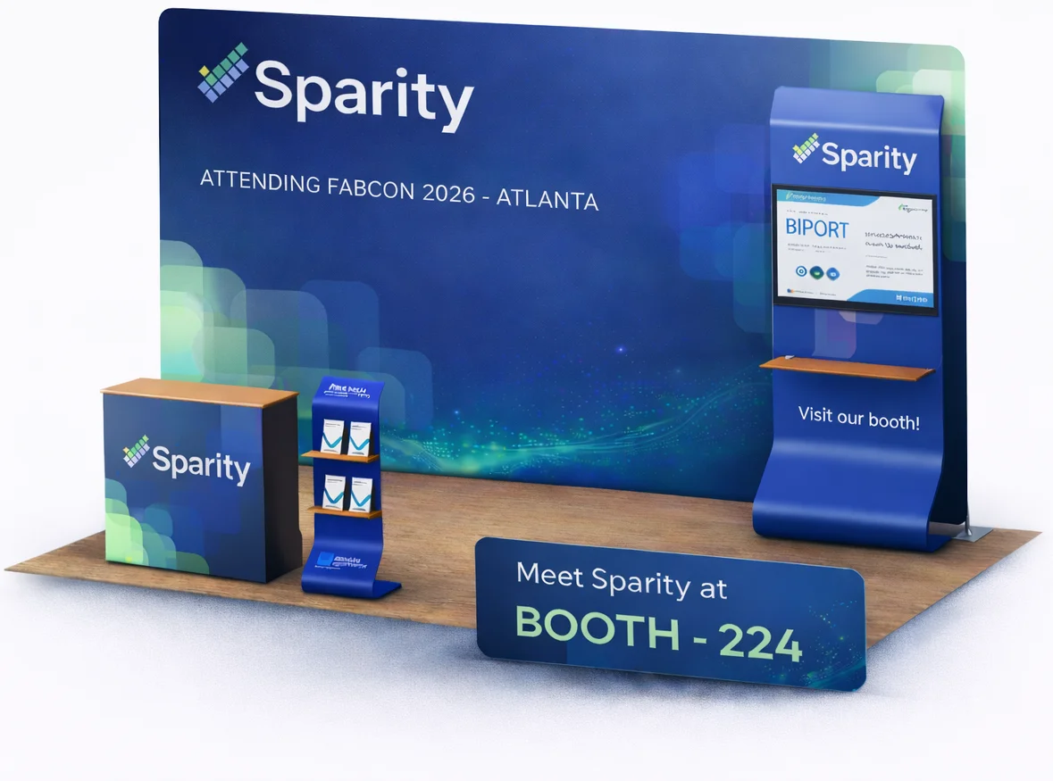 Meet sparity at Booth - 224 Visual design